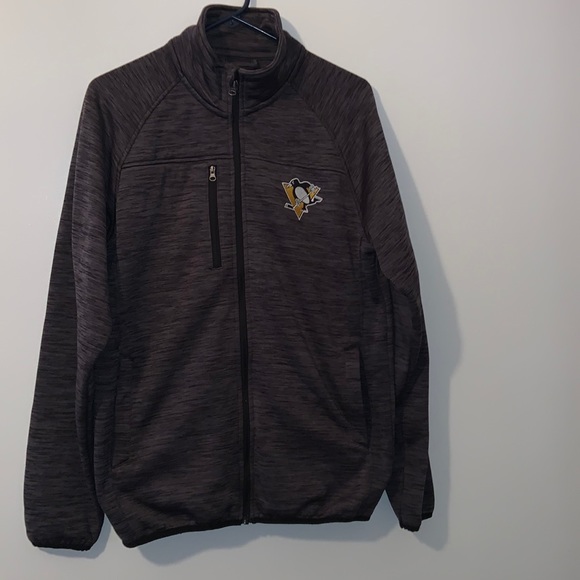 G-III 4her Pittsburgh Penguins Women's Hand Off Full Zip Jacket - Charcoal - Picture 1 of 5